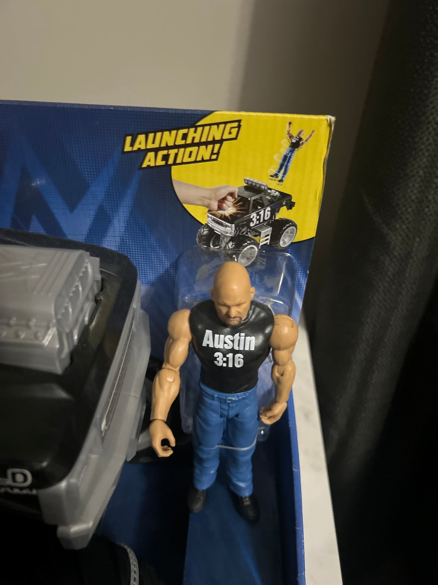 WWE wrecking stone cold crusher monster truck