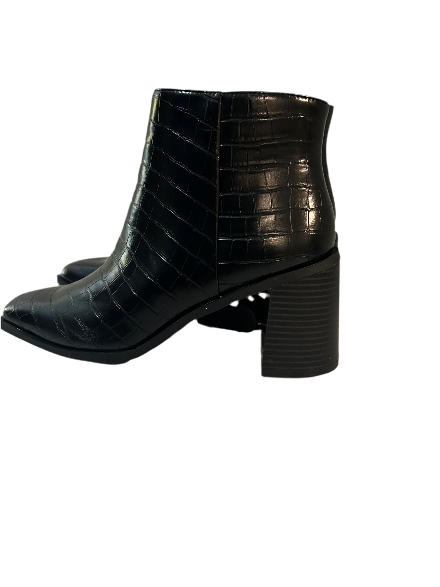 Women square toe ankle boots