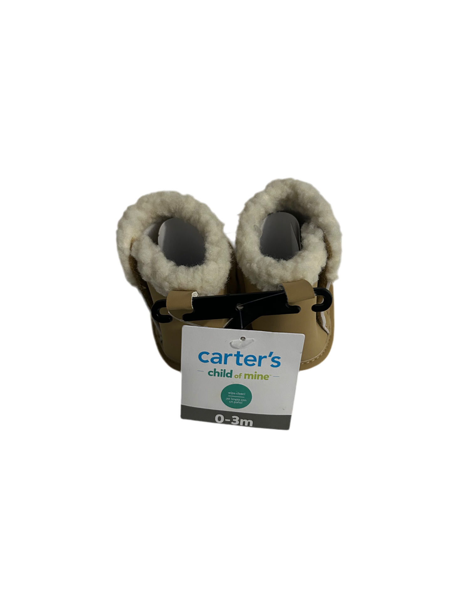 Infant girl brown fur boots