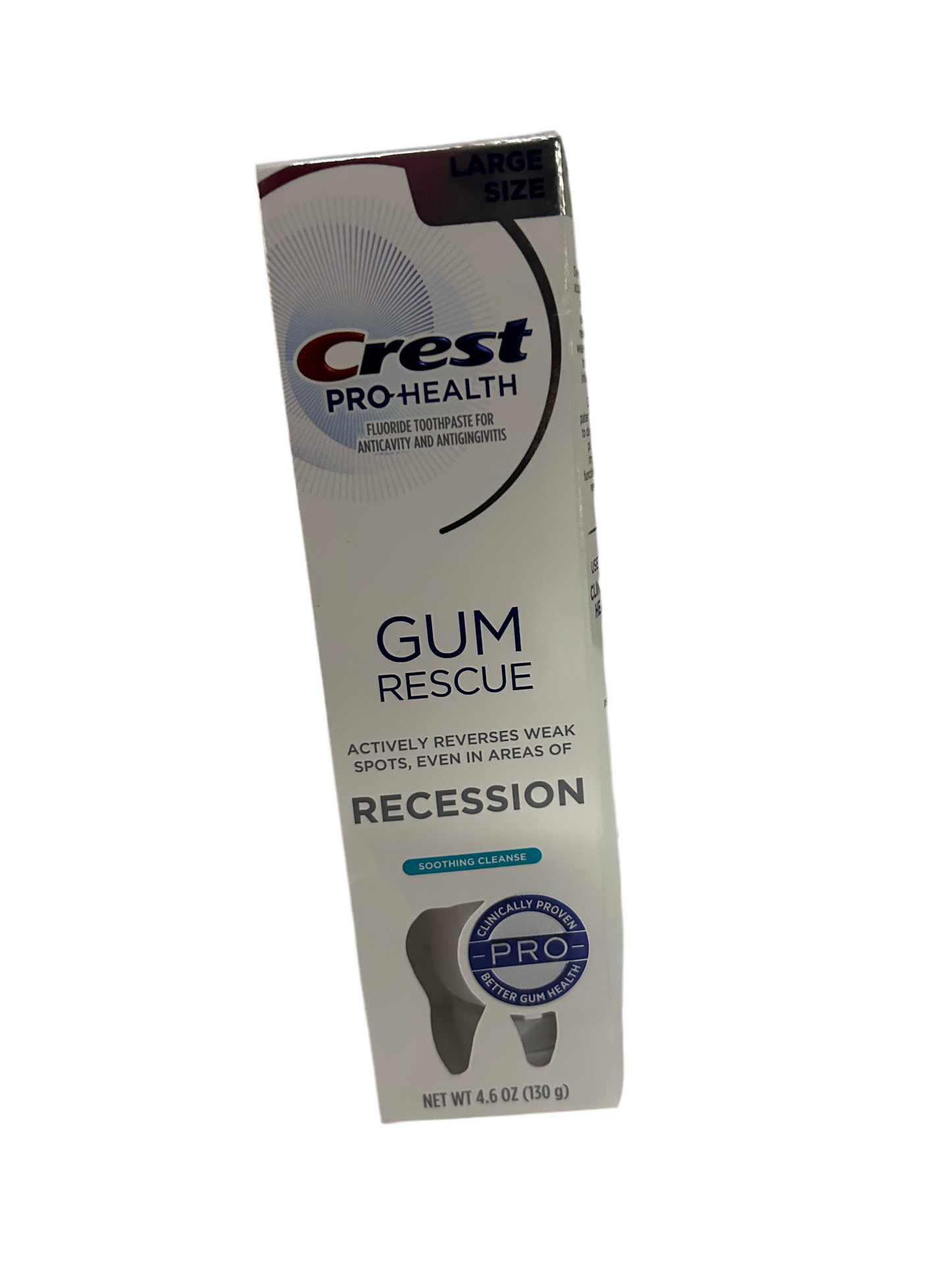 Crest gum rescue recessed